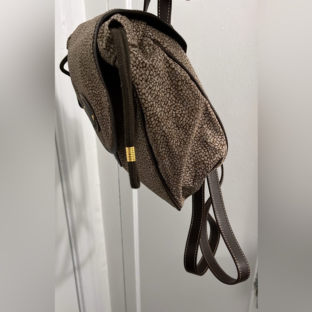 Vintage Borbonese Micro-Spotted "O.P." Print Back… - image 4